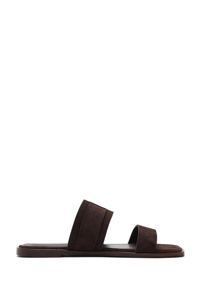 Derimod Pantoletten aus Leder Mules Echtes Leder, Slip-On-Stil, Synthetikfutter, Zierschnalle – Bild 2 von 5