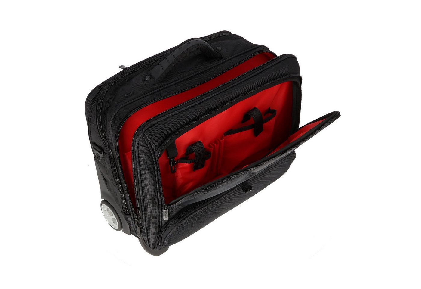 Dermata Business-Trolley, 2 Rollen, Polyester – Bild 5 von 5