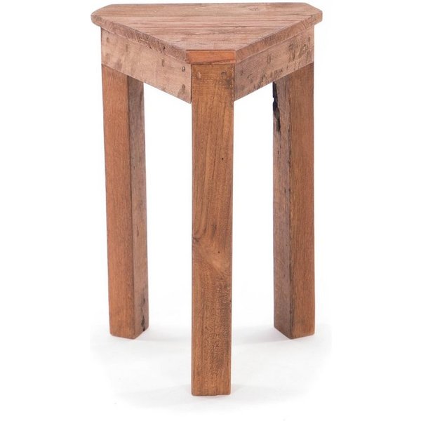 DESIGN DELIGHTS Beistelltisch BEISTELLTISCH "MILO", 45 cm, Massivholz, dreieckig, Blumenhocker