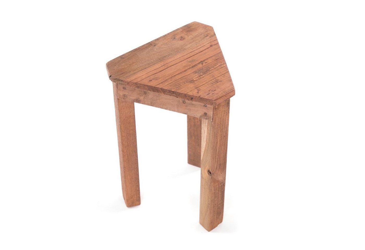 DESIGN DELIGHTS Beistelltisch BEISTELLTISCH "MILO", 45 cm, Massivholz, dreieckig, Blumenhocker – Bild 5 von 5