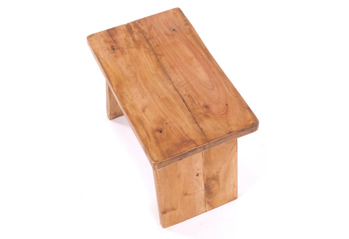 DESIGN DELIGHTS Hocker SITZBÄNKCHEN "SCHEMEL 40", Altholz massiv, 31x40x25cm, Fußhocker, 0 – Bild 4 von 5