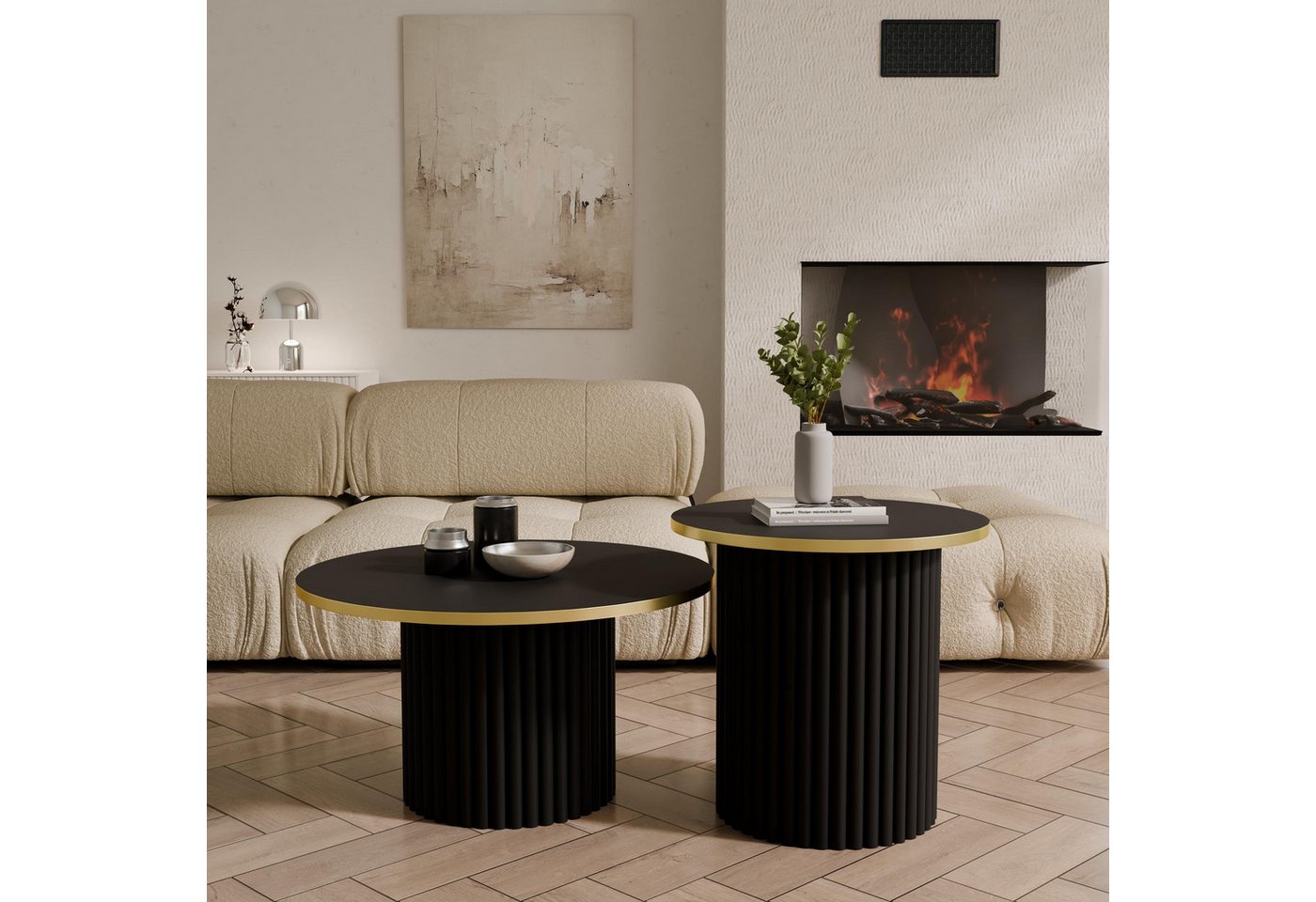 Design Möbel Couchtisch Couchtisch LOMELO 2in1 – Bild 4 von 4
