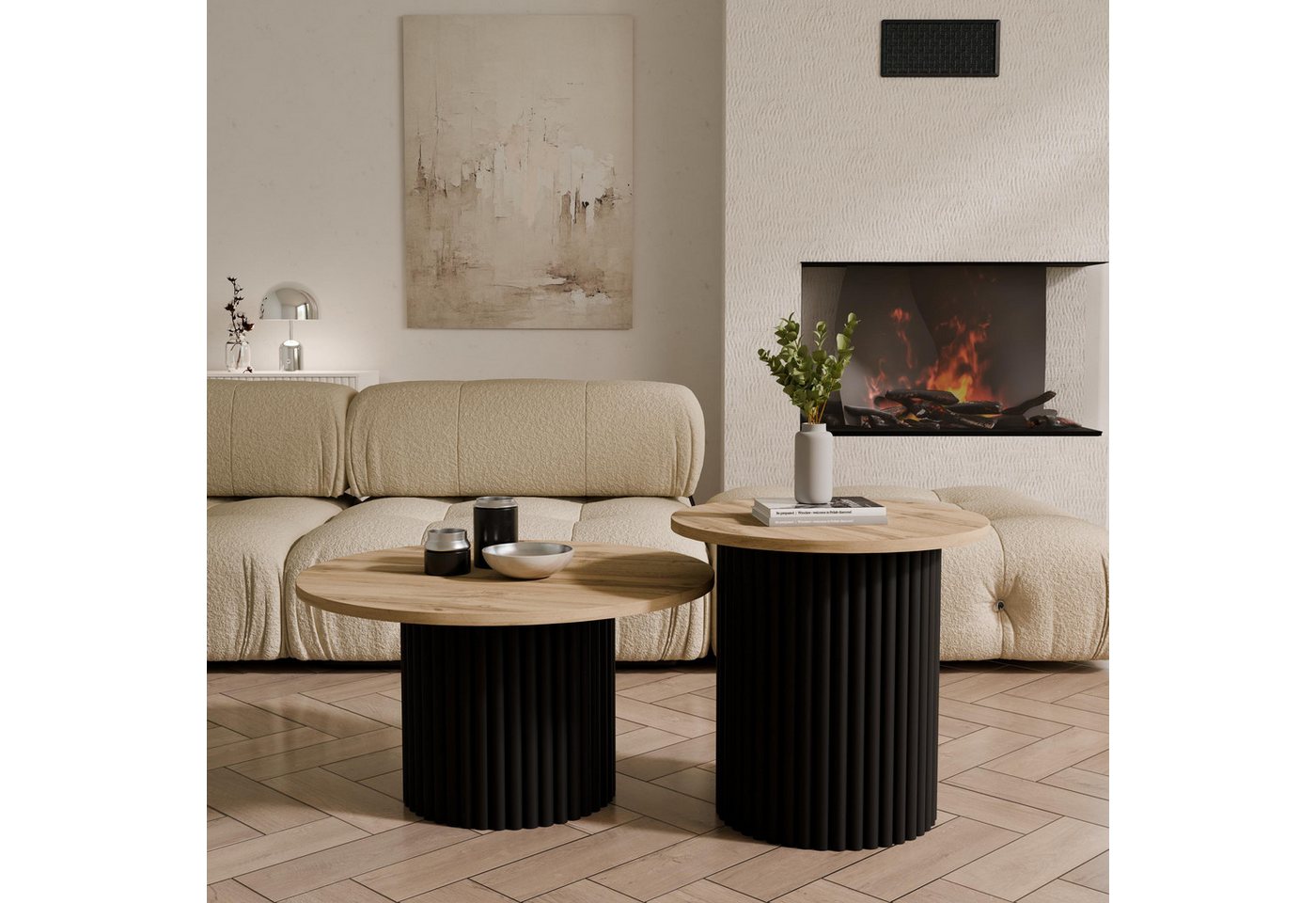 Design Möbel Couchtisch Couchtisch LOMELO 2in1 – Bild 4 von 4