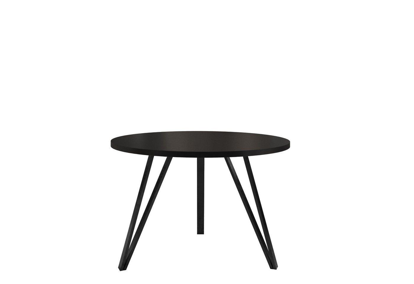 Design Möbel Couchtisch Moderner Runder Couchtisch - Tischplatte, 67 cm Metallgestell – Bild 3 von 4