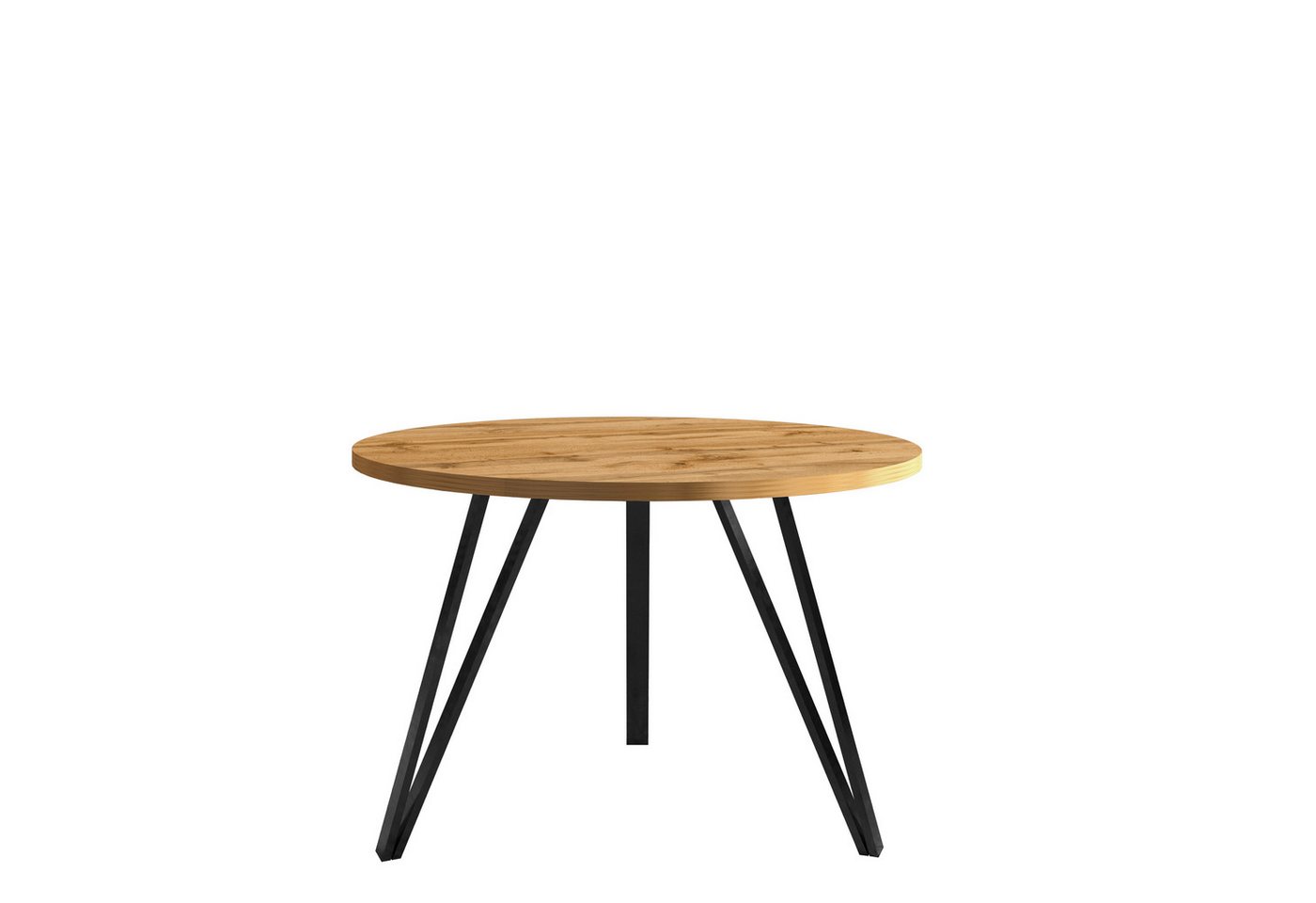 Design Möbel Couchtisch Moderner Runder Couchtisch - Tischplatte, 67 cm Metallgestell – Bild 3 von 4