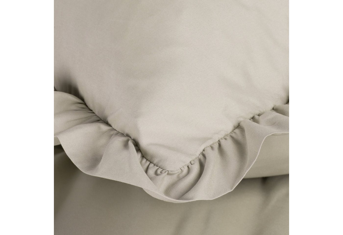 Design91 Bettwäsche, Polyester, 2 teilig, mit Rüschen – Bild 2 von 5