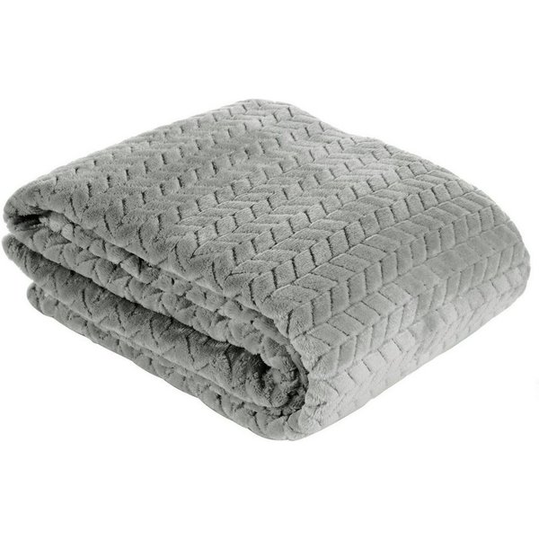 Plaid Cindy, Design91, Warm Kuschelig Gemustert Einfarbig Kuscheldecke Sofadecke TV-Decke