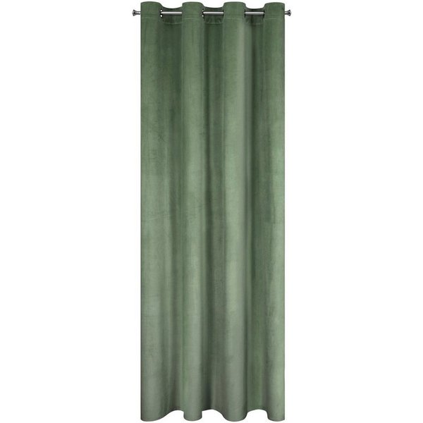 Design91 Vorhang Samtvorhänge 140x250 cm (1 St), Ösen, blickdicht, Samt, Wohnzimmer