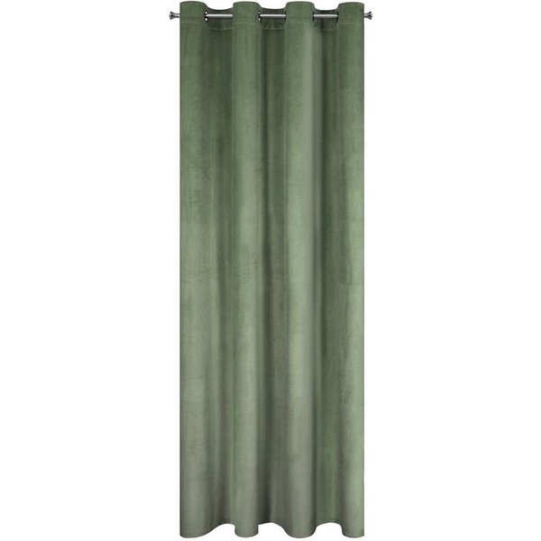 Design91 Vorhang Samtvorhänge 140x250 cm (1 St), Ösen, blickdicht, Samt, Wohnzimmer