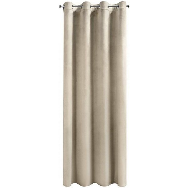 Design91 Vorhang Samtvorhänge 140x250 cm (1 St), Ösen, blickdicht, Samt, Wohnzimmer