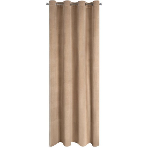 Design91 Vorhang Samtvorhänge 140x250 cm (1 St), Ösen, blickdicht, Samt, Wohnzimmer