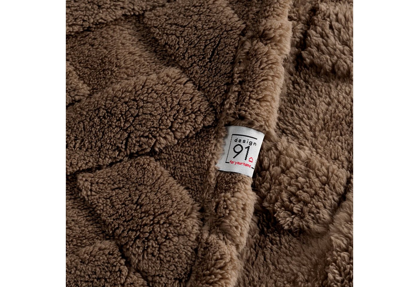 Wohndecke CARO, Design91, Karierte Kuscheldecke ideales Geschenk Weiche, warme Decke – Bild 4 von 5