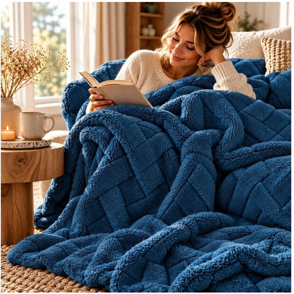 Wohndecke CARO, Design91, Karierte Kuscheldecke ideales Geschenk Weiche, warme Decke