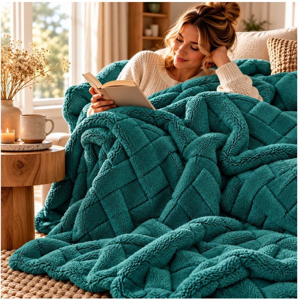 Wohndecke CARO, Design91, Karierte Kuscheldecke ideales Geschenk Weiche, warme Decke