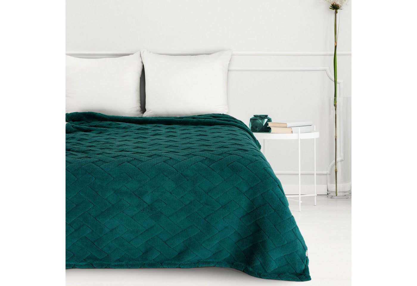 Wohndecke CARO, Design91, Karierte Kuscheldecke ideales Geschenk Weiche, warme Decke – Bild 4 von 5