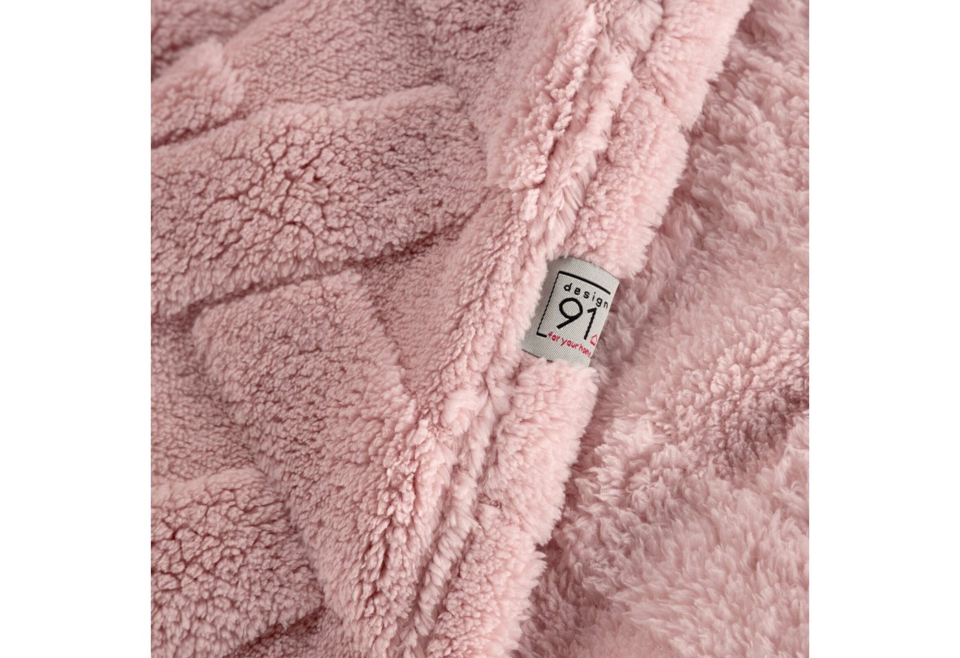 Wohndecke CARO, Design91, Karierte Kuscheldecke ideales Geschenk Weiche, warme Decke – Bild 3 von 5