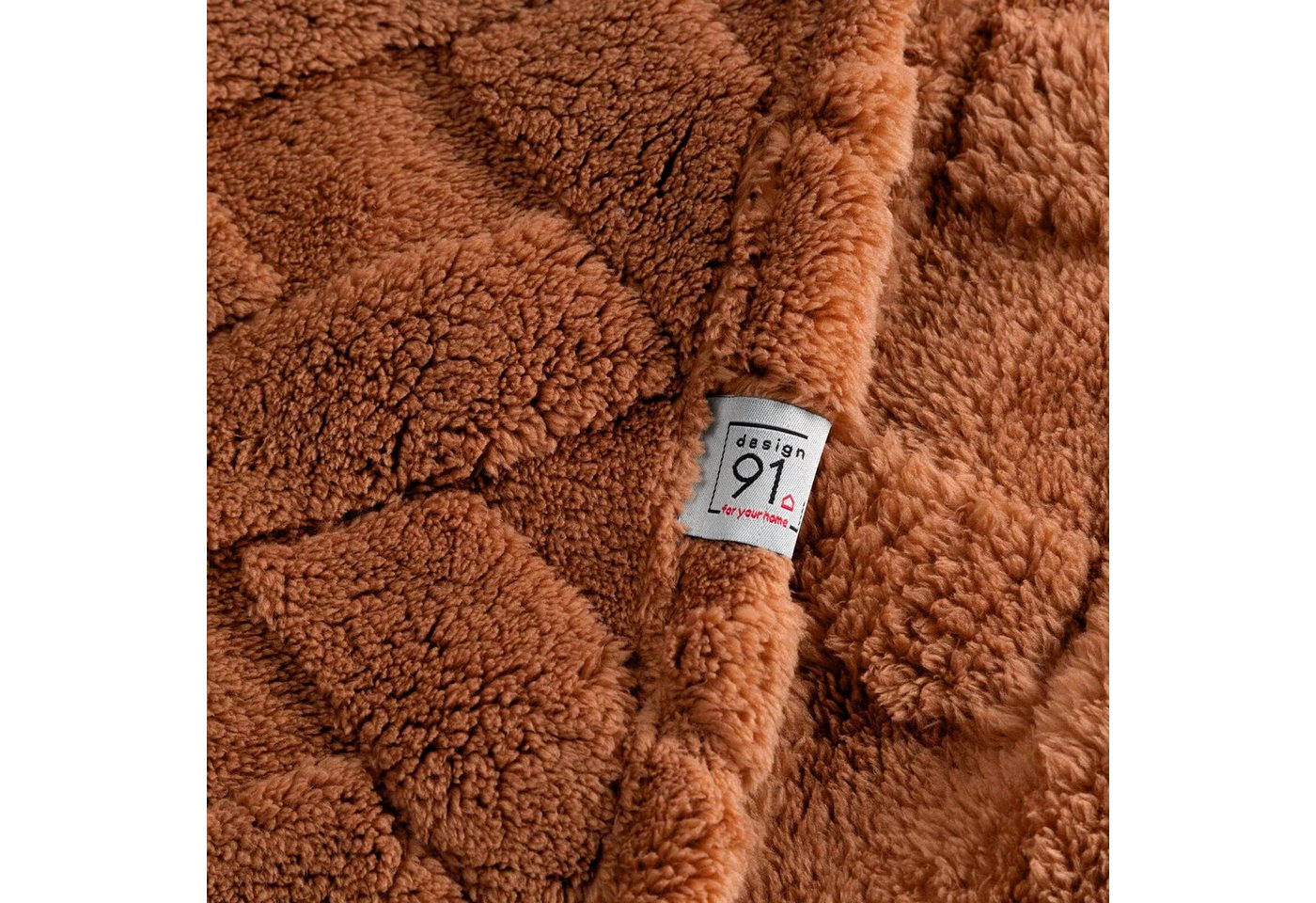 Wohndecke CARO, Design91, Karierte Kuscheldecke ideales Geschenk Weiche, warme Decke – Bild 4 von 5