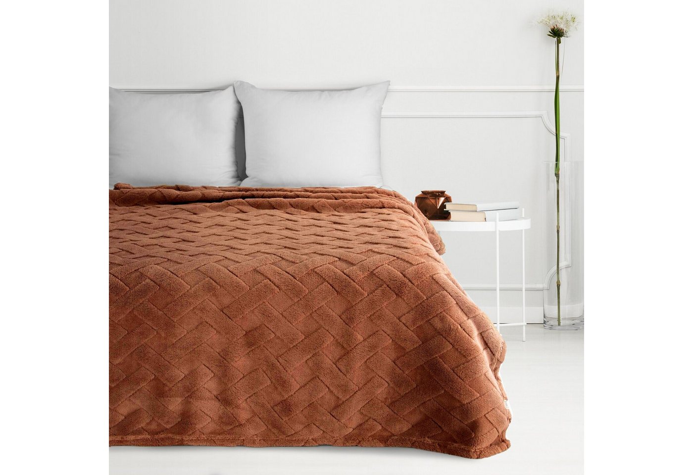 Wohndecke CARO, Design91, Karierte Kuscheldecke ideales Geschenk Weiche, warme Decke – Bild 5 von 5