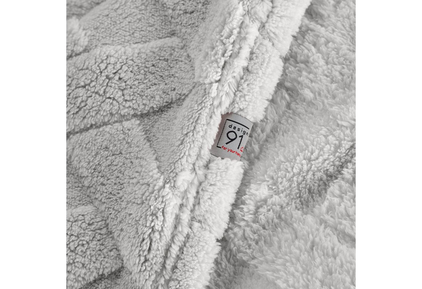 Wohndecke CARO, Design91, Karierte Kuscheldecke ideales Geschenk Weiche, warme Decke – Bild 3 von 5