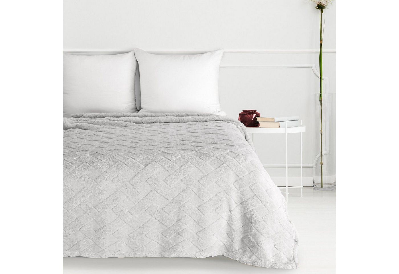 Wohndecke CARO, Design91, Karierte Kuscheldecke ideales Geschenk Weiche, warme Decke – Bild 5 von 5