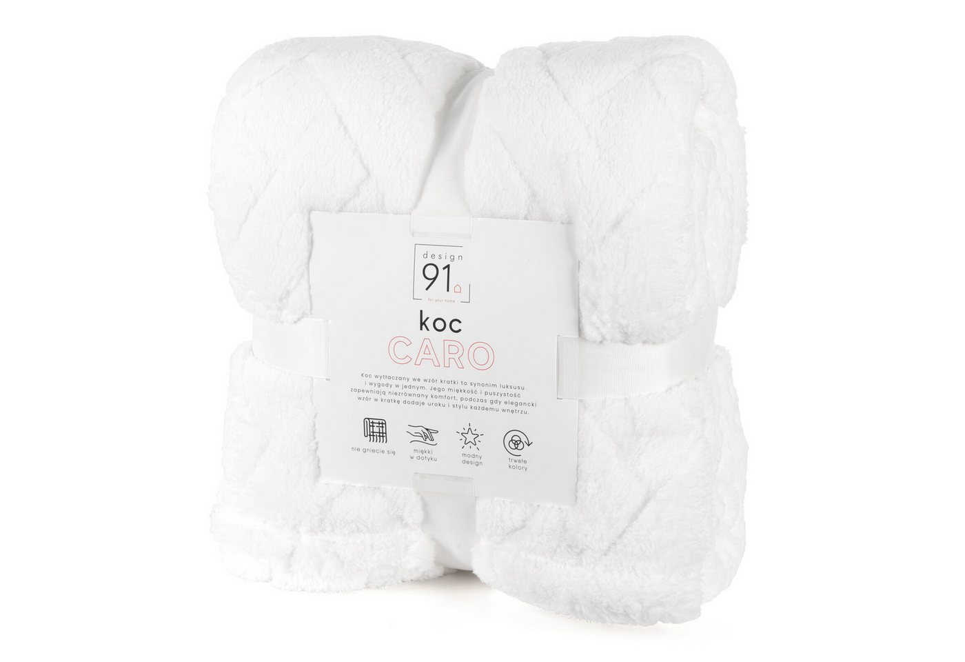 Wohndecke CARO, Design91, Karierte Kuscheldecke ideales Geschenk Weiche, warme Decke – Bild 5 von 5