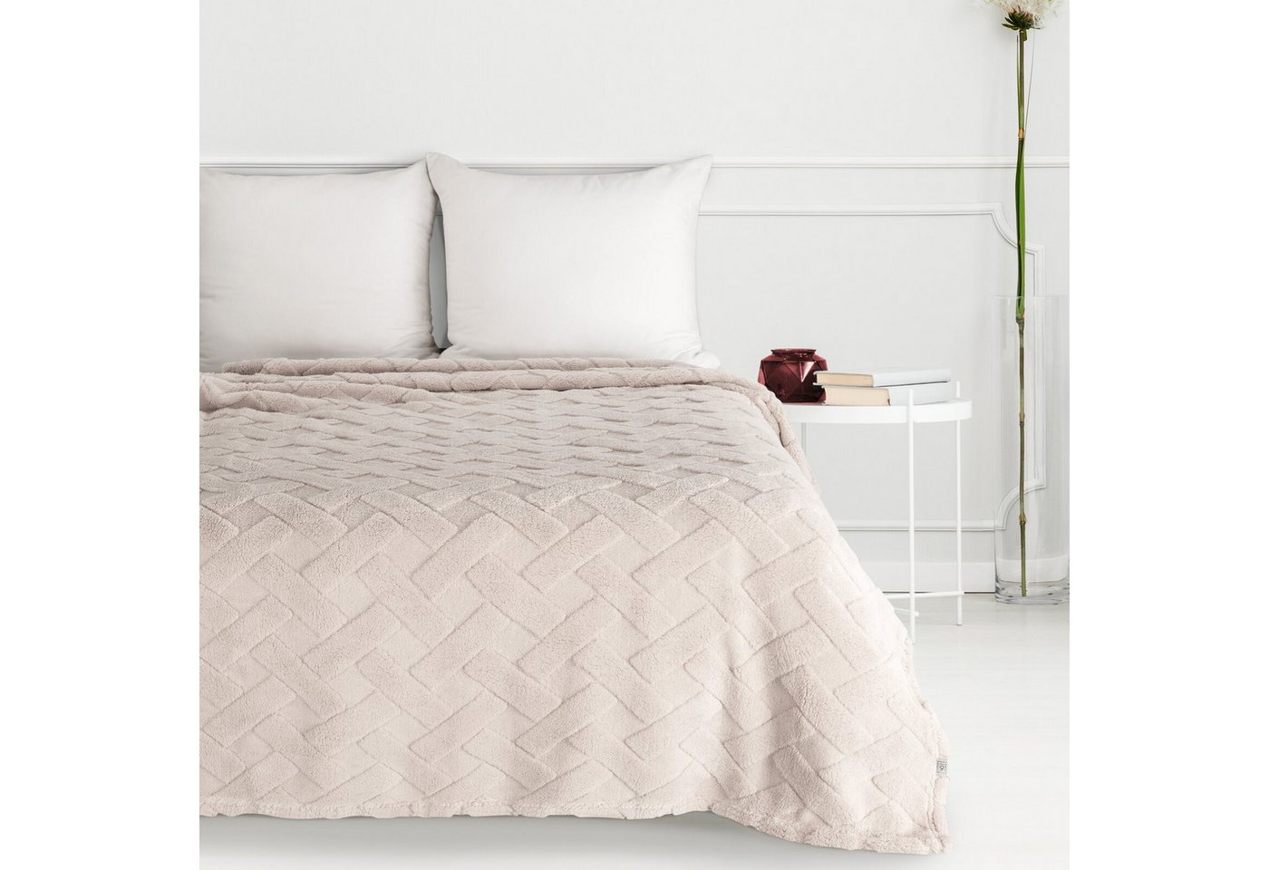 Wohndecke CARO, Design91, Karierte Kuscheldecke ideales Geschenk Weiche, warme Decke – Bild 5 von 5