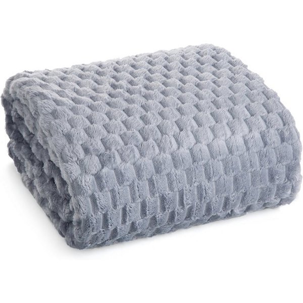 Wohndecke CINDY/6, Design91, Tolle Struktur, Waffelmuster, Weich, Karierte Decke, Karomuster