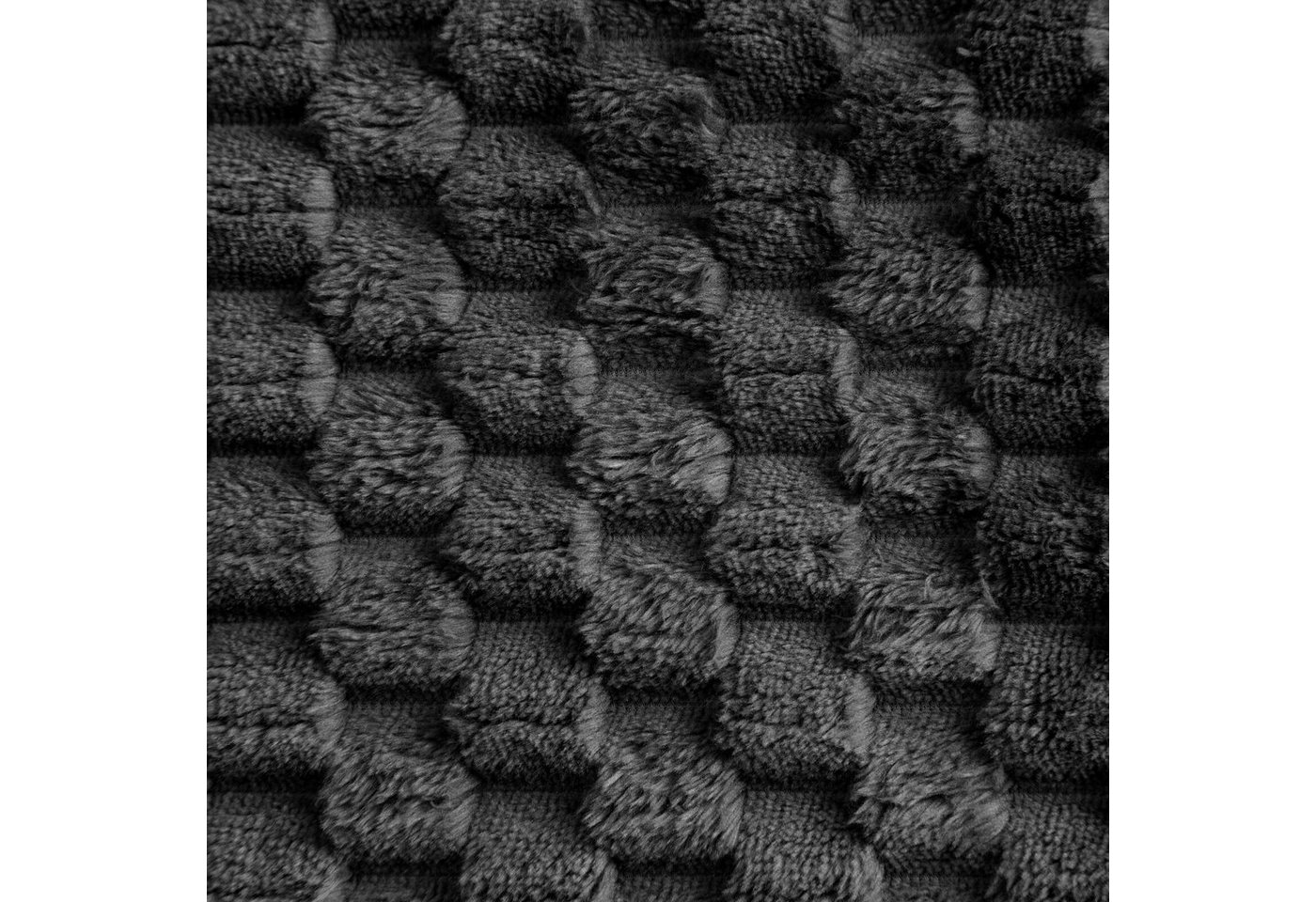 Wohndecke CINDY/6, Design91, Tolle Struktur, Waffelmuster, Weich, Karierte Decke, Karomuster – Bild 2 von 5