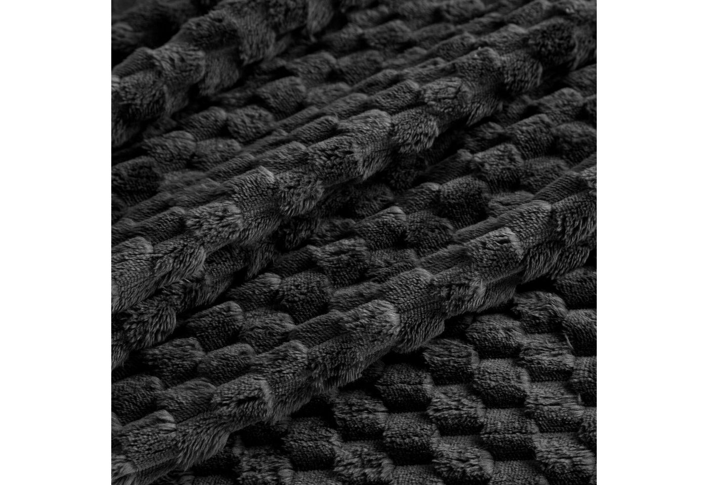 Wohndecke CINDY/6, Design91, Tolle Struktur, Waffelmuster, Weich, Karierte Decke, Karomuster – Bild 3 von 5