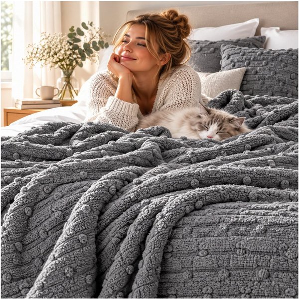 Wohndecke LISA, Design91, Sesseldecke Tagesdecke Sofadecke Überwurf Couchdecke Decke