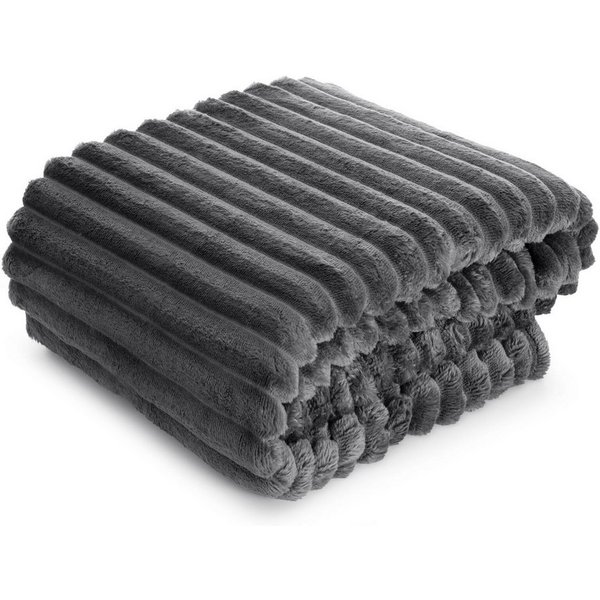 Wohndecke SOFT, Design91, Streifen Steppung Gestreifte Decke Gesteppte Sofadecke