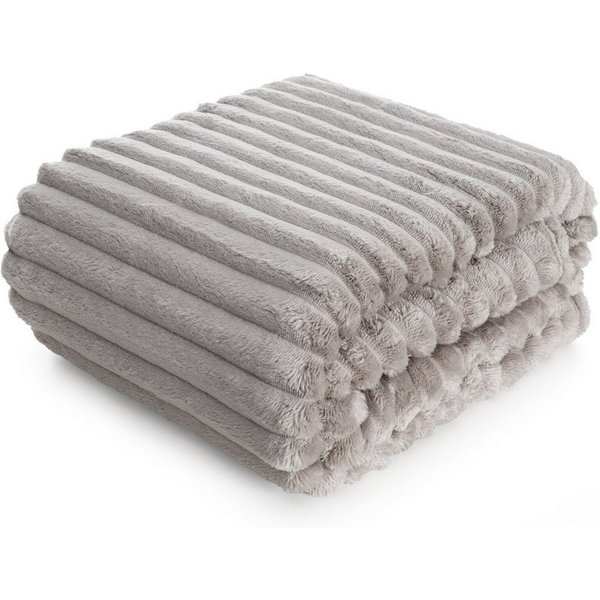 Wohndecke SOFT, Design91, Streifen Steppung Gestreifte Decke Gesteppte Sofadecke