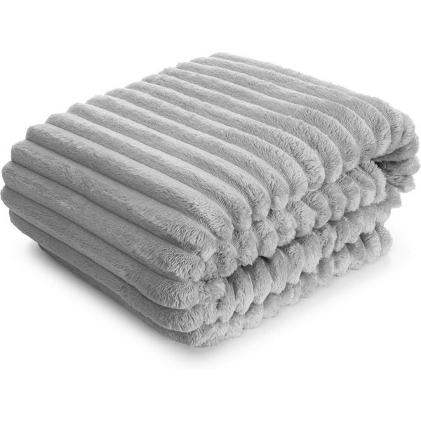 Wohndecke SOFT, Design91, Streifen Steppung Gestreifte Decke Gesteppte Sofadecke