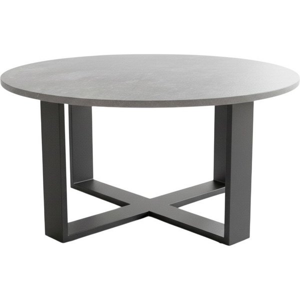 designimpex Couchtisch Design DA-333 rund Wohnzimmertisch Tisch 86 x 42 cm