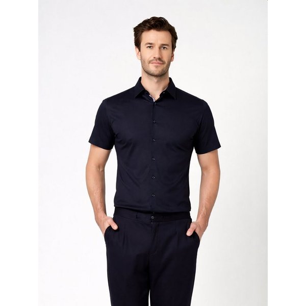 DESOTO Kurzarmhemd Casual Kent 1/2 Businesshemd, slim fit, Kentkragen