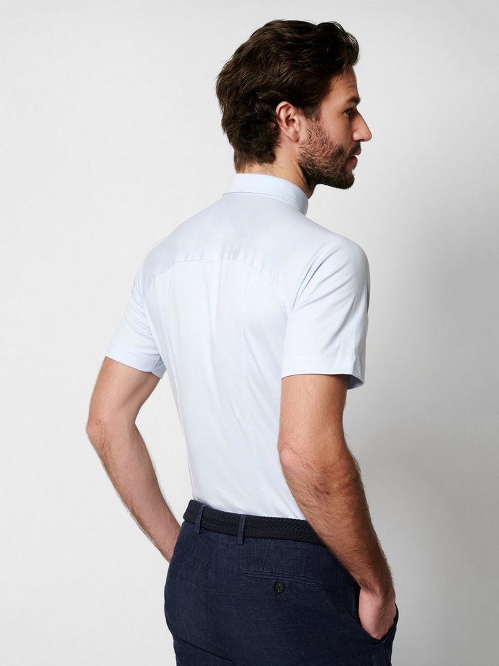 DESOTO Kurzarmhemd Jerseyhemd Casual Modern Button Down halbarm Flexibler Stretch – Bild 2 von 5