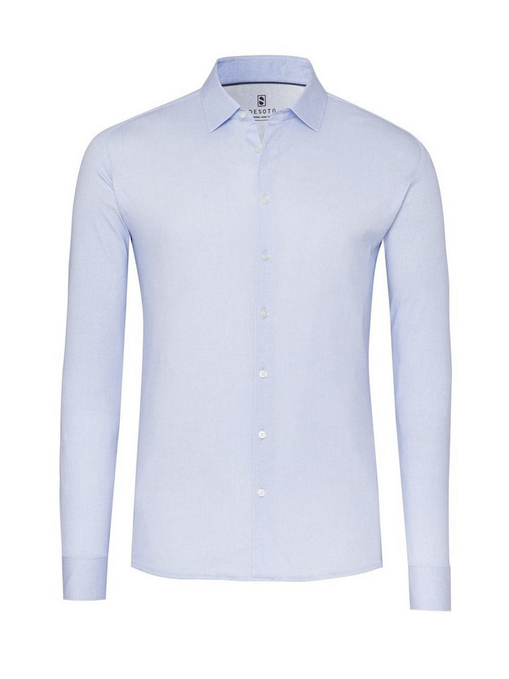 DESOTO Langarmhemd Jerseyhemd Casual Kent – Bild 5 von 5