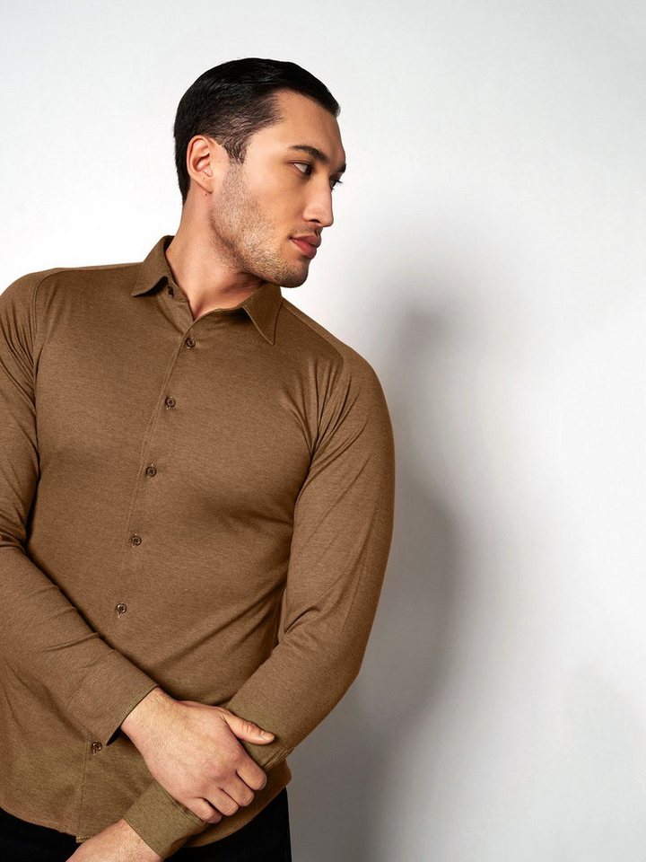 DESOTO Langarmhemd Jerseyhemd Casual Kent – Bild 2 von 5