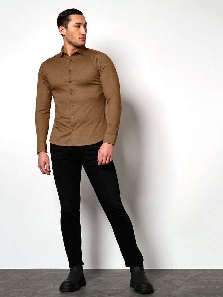 DESOTO Langarmhemd Jerseyhemd Casual Kent – Bild 4 von 5