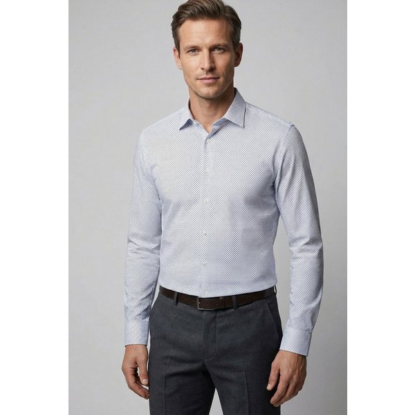 DESOTO Langarmhemd Jerseyhemd Casual Kent