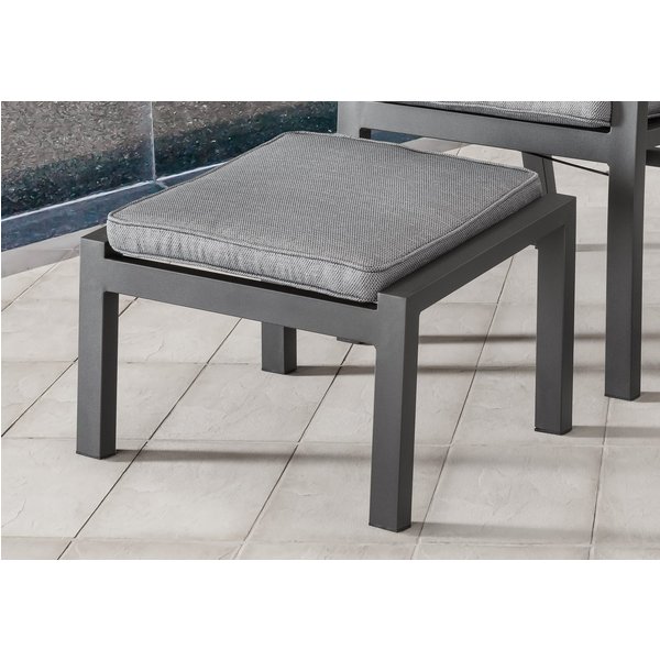 Destiny Fußhocker »GARDA« (1 St), 60x44cm, Aluminium, Polyrattan, inkl. Auflagen