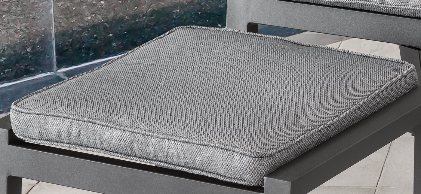 Destiny Fußhocker »GARDA« (1 St), 60x44cm, Aluminium, Polyrattan, inkl. Auflagen – Bild 2 von 2