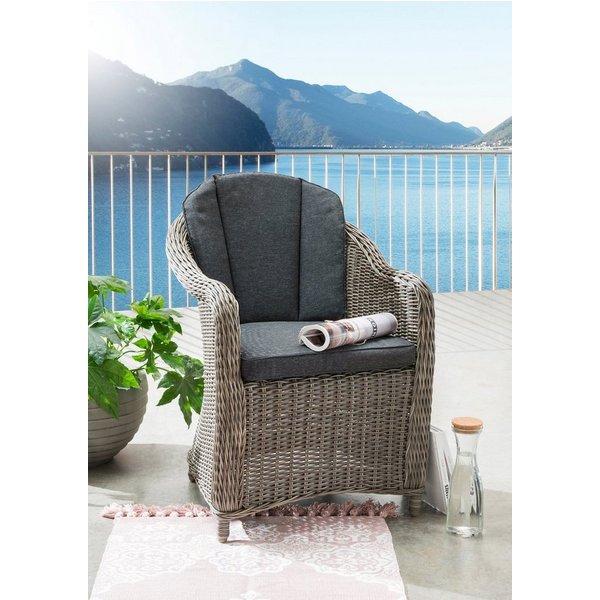 Destiny Gartensessel MALAGA (Set, 2-St), Aluminium, Polyrattan, inkl. Auflagen