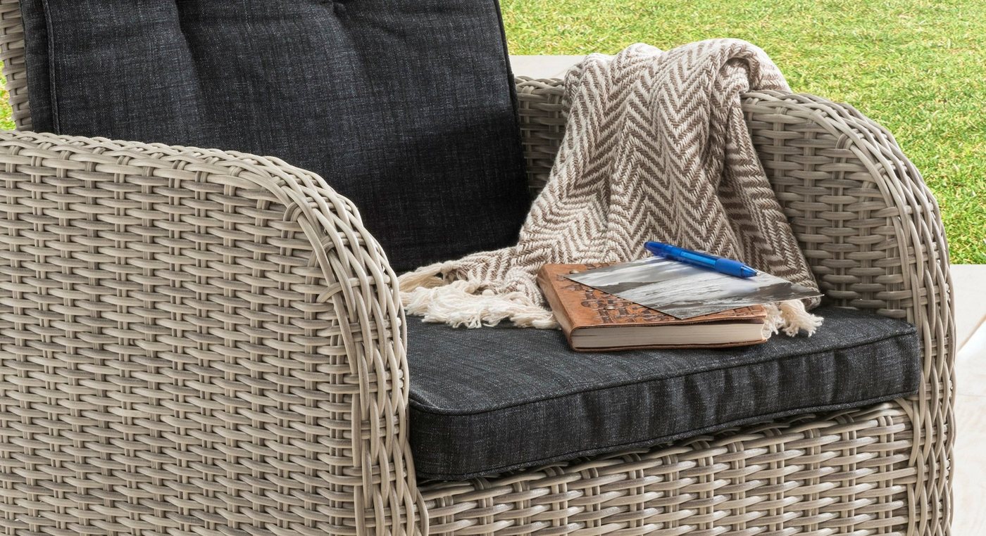 Destiny Gartensessel PALMA (Set, 2-St), Aluminium, Polyrattan, inkl. Auflagen – Bild 2 von 5