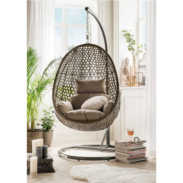 Destiny Hängesessel COCOON DE LUXE, inkl. Gestell, Auflage für Sitz- und Rücken, belastbar bis 110 kg