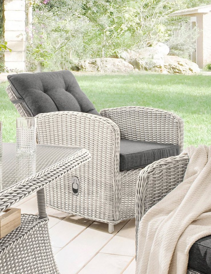 Destiny Loungesessel MERANO, Aluminium, Polyrattan, inkl. Auflagen – Bild 2 von 4