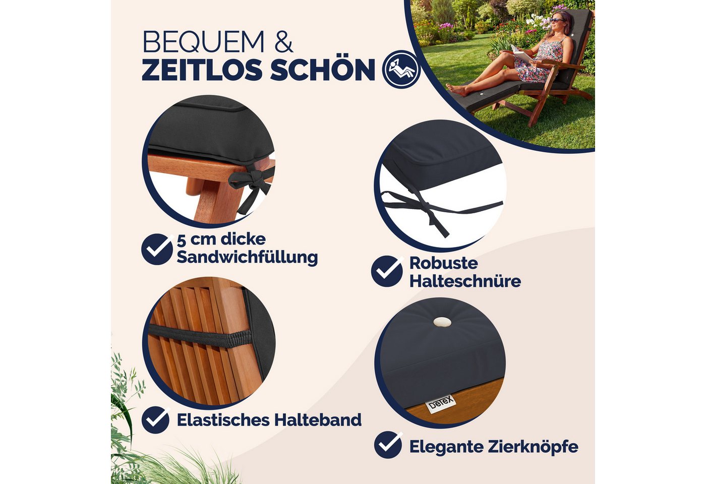 Detex Auflagekissen, wasserabweisend – Bild 3 von 5