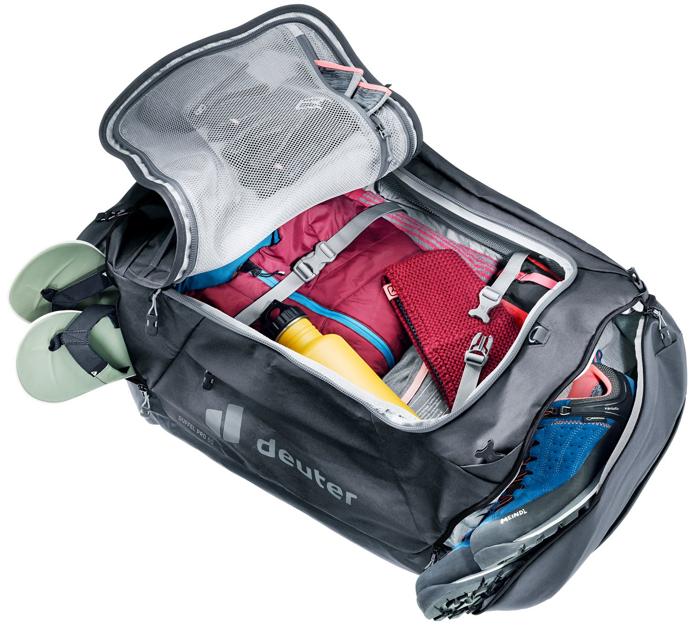 deuter Reisetasche Duffel Pro 60 L, mit 60 Liter Volumen, wasserabweisendes Planen-Material, aus Polyester – Bild 5 von 5