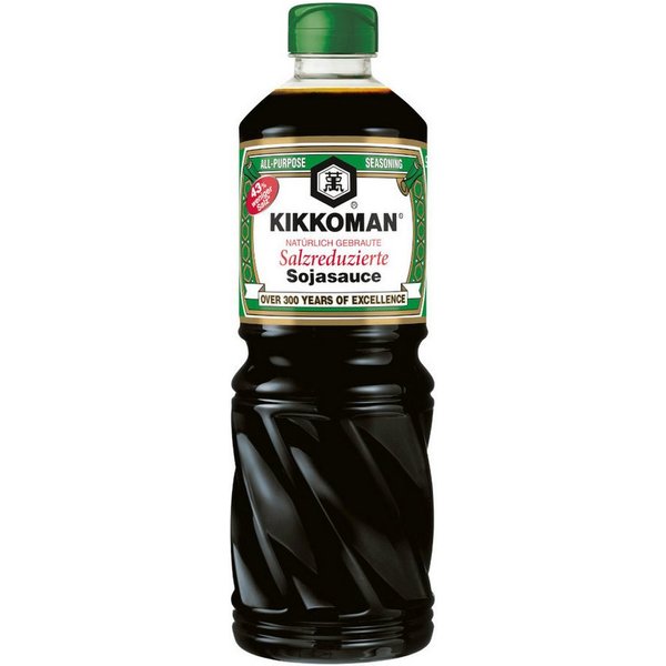 Develey Saucen, Kikkoman Sojasauce Salzreduziert natürlicher Geschmack Flasche 975ml