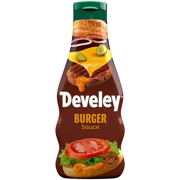 Develey Saucen, Develey Burger Sauce wuerzig fein abgestimmt zum Verfeinern 250ml